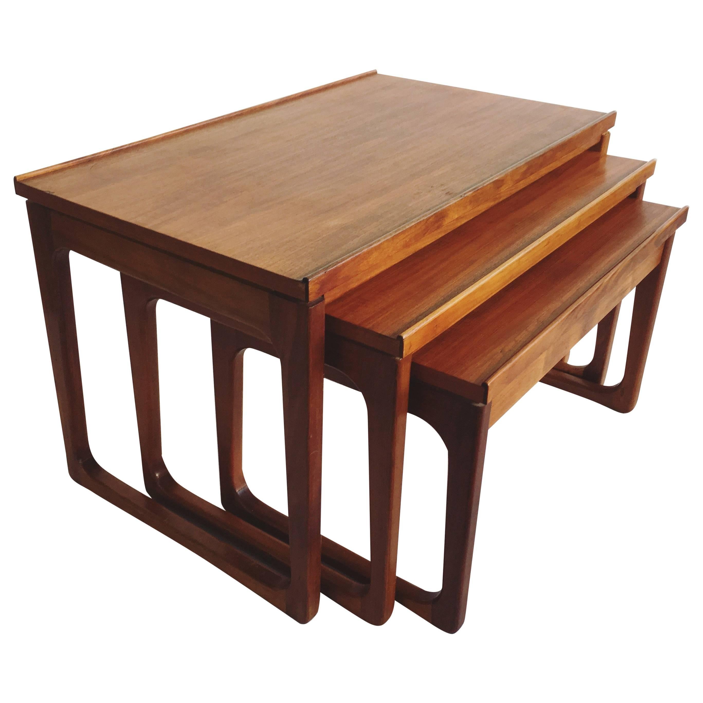Mid-Century Gerald Easden Nest of Tables for Module, 1960s For Sale