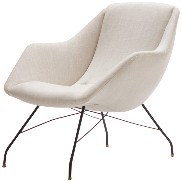Ivory Lounge Chair by Carlo Hauner and Martin Eisler, Brazil, 1960s For Sale at 1stdibs