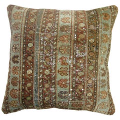 Rustic Persian Malayer Rug Pillow