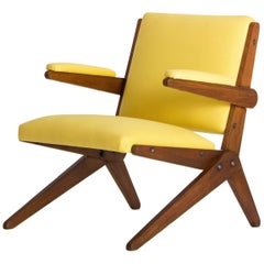 Yellow Lounge Chair by Lina Bo Bardi for Studio D´Arte Palma, Brazil, 1960s 9