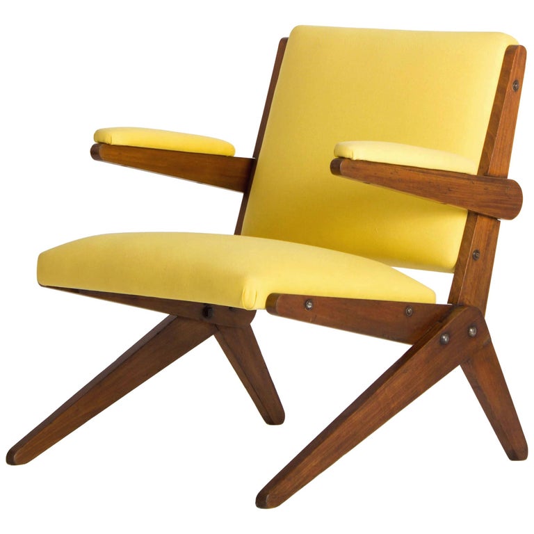 Yellow Lounge Chair by Lina Bo Bardi for Studio D´Arte Palma, Brazil