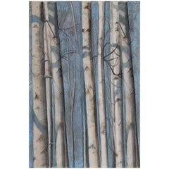 Trees Whispering on Teal, Wallpaper from the Nature Collection