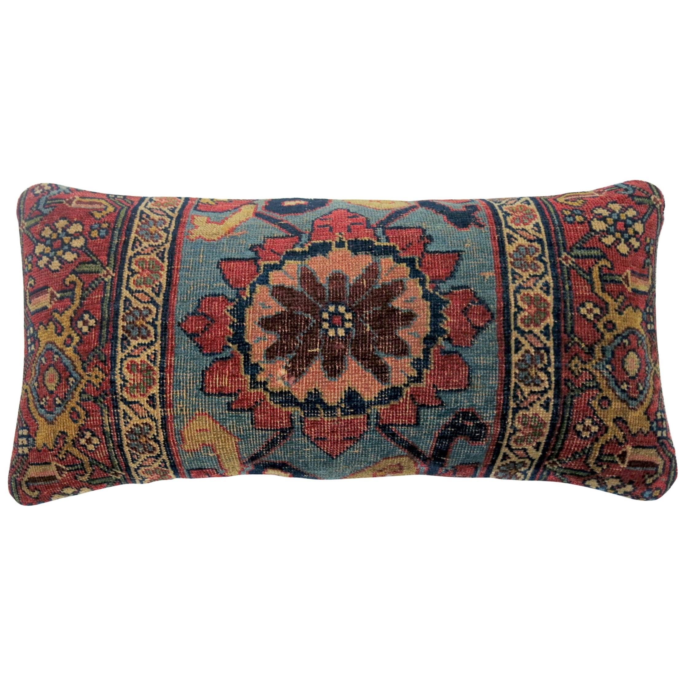 Bidjar Persian Antique Rug Pillow
