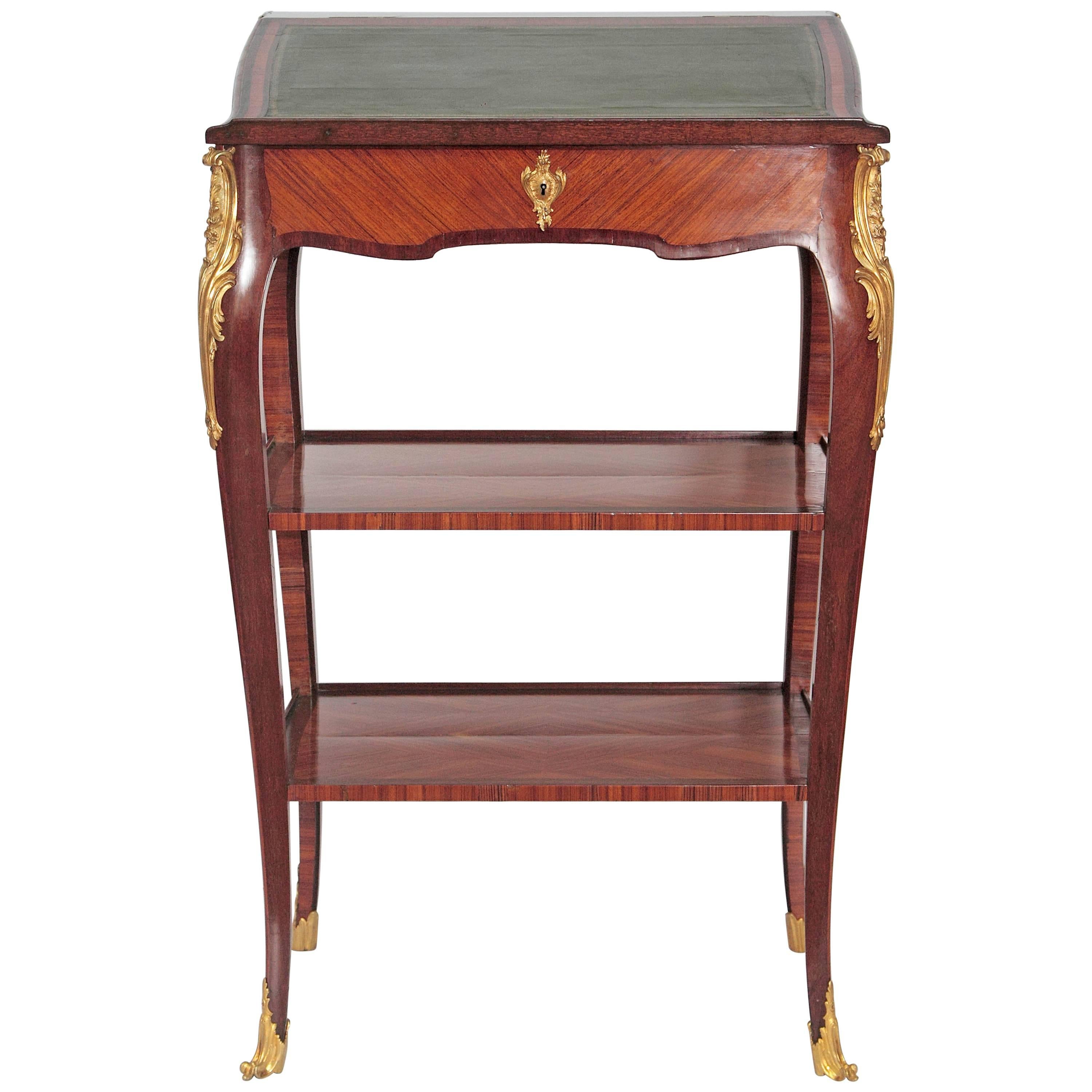 Louis XV Style Tall Standing Desk / Table by Alfred Emmanuel Louis Beurdley For Sale