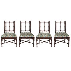 Group of Georgian Revival Chinese Chippendale Style Chairs 8