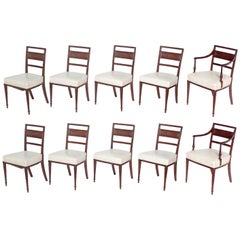 English Regency Dining Chairs, Set of Ten 6