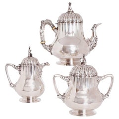 Silver Tea Set by Boston Silversmith Obadiah Rich 3