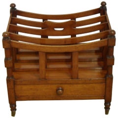 English Late Regency Mahogany Canterbury