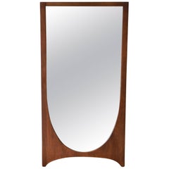 Broyhill Brasilia Mid-Century Modern Walnut Framed Mirror:: 2 Available