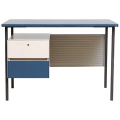 Retro Gispen 3803 Industrial Desk with Privacy Screen