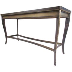 Vintage Modern Decorator Style Console Table