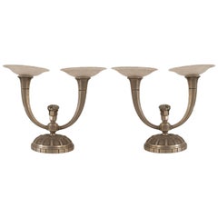 Pair of French Art Deco Candelabras