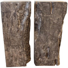 Ebonized Lychee Wood Beam Segment