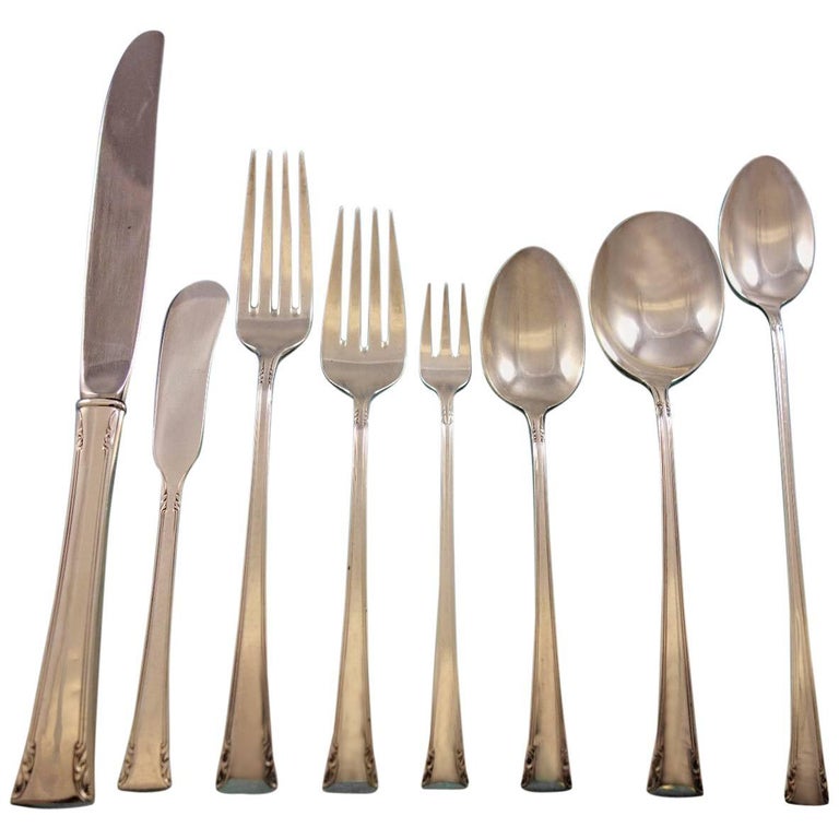 Serenity by International Sterling Silver Flatware Set for 8 Service 72  Pieces For Sale at 1stDibs