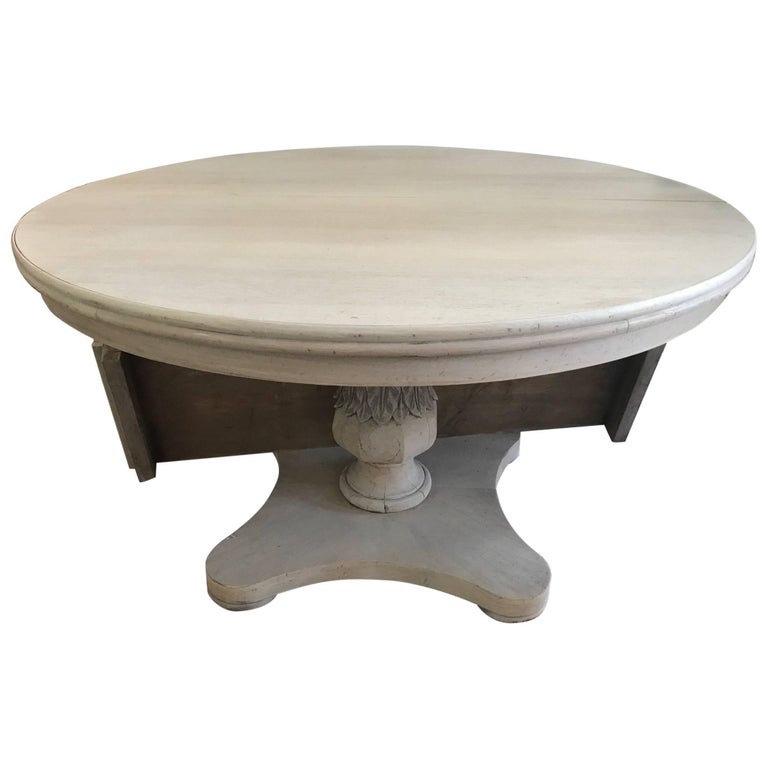 Fabulous Midcentury Pineapple Base Made in Italy Dining One Leaf Table