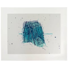 Unframed Signed Dated Numbered Robert Stackhouse Inner Soundless Lithograph 1992