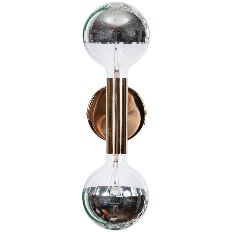 Double Bulb Sconce For Sale
