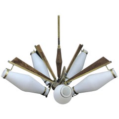 Italian Mid-Century Modern Chandelier, circa 1955