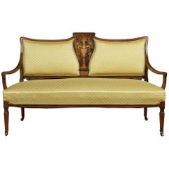 Edwardian Inlaid Rosewood Two-Seat Settee 8