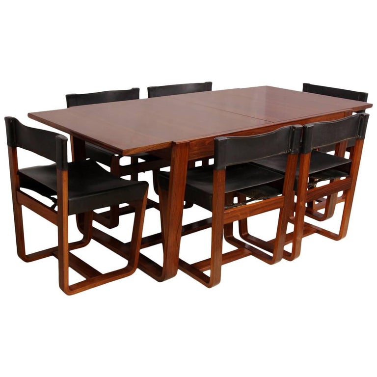 Dining Table And Chairs By Uniflex Circa 1960 At 1stdibs