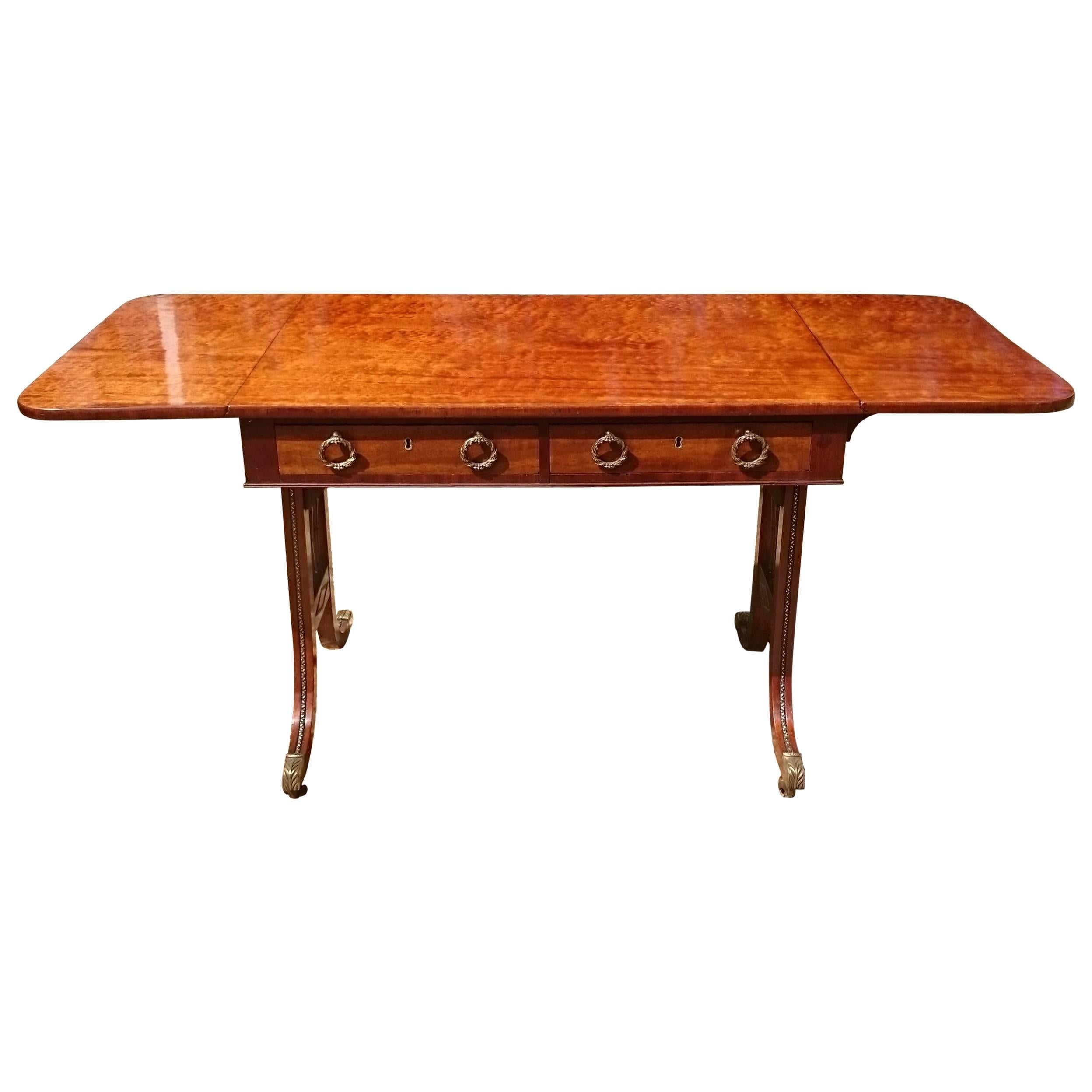 Very Fine Quality Early 19th Century Regency Mahogany Antique Sofa Table For Sale