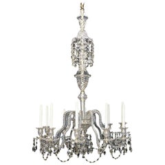 Antique Ten Branch Chandelier by F & C Osler