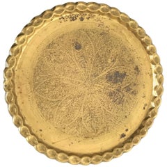 Solid Brass Hammered Moroccan Tray