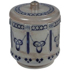 Stoneware Lidded Pot by Westerwaelder 5