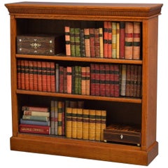 Victorian Oak Open Bookcase