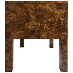 Karl Springer Style Tortoise Side Table 3