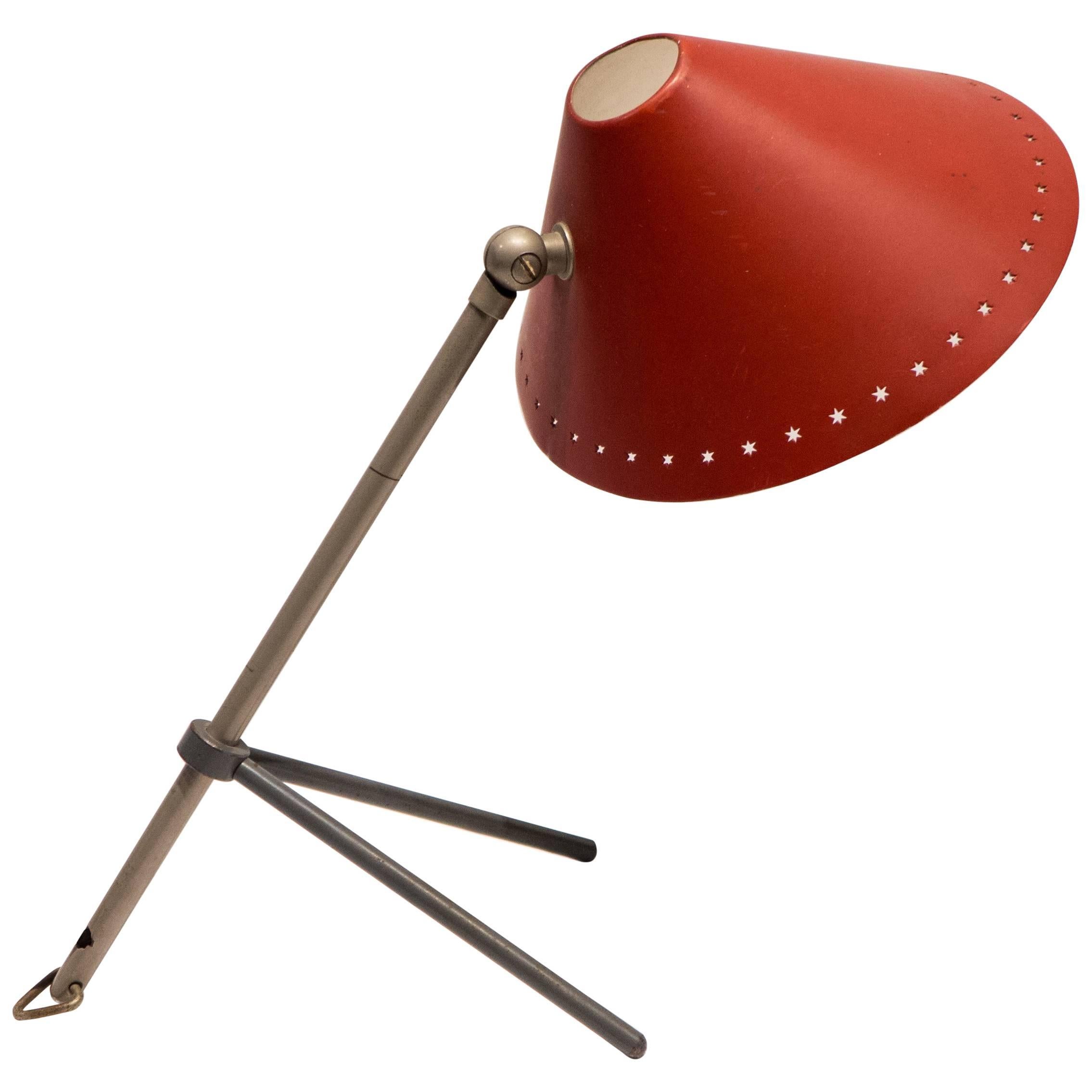 Pinocchio Table or Wall Lamp with Red Visor