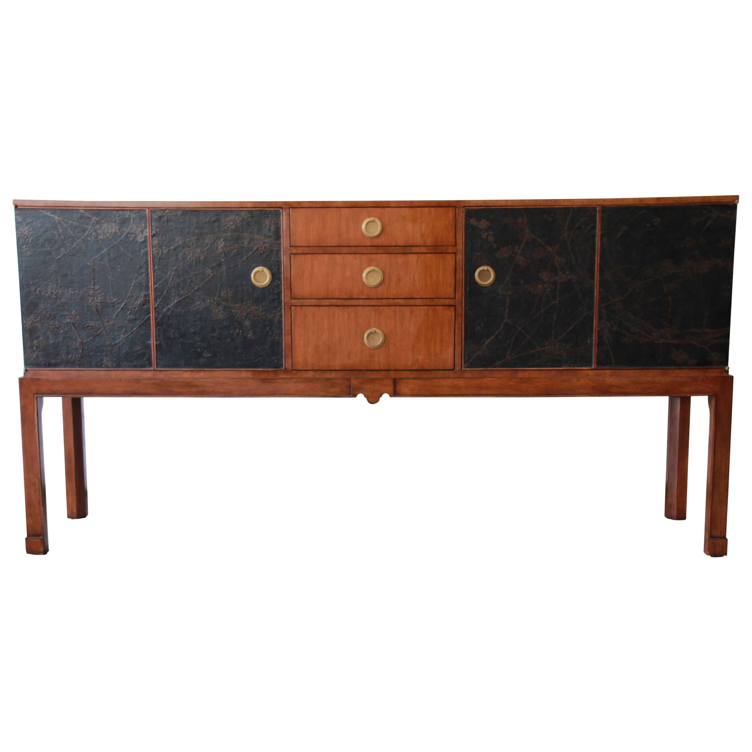Theodore Alexander Chinoiserie Sideboard in Walnut