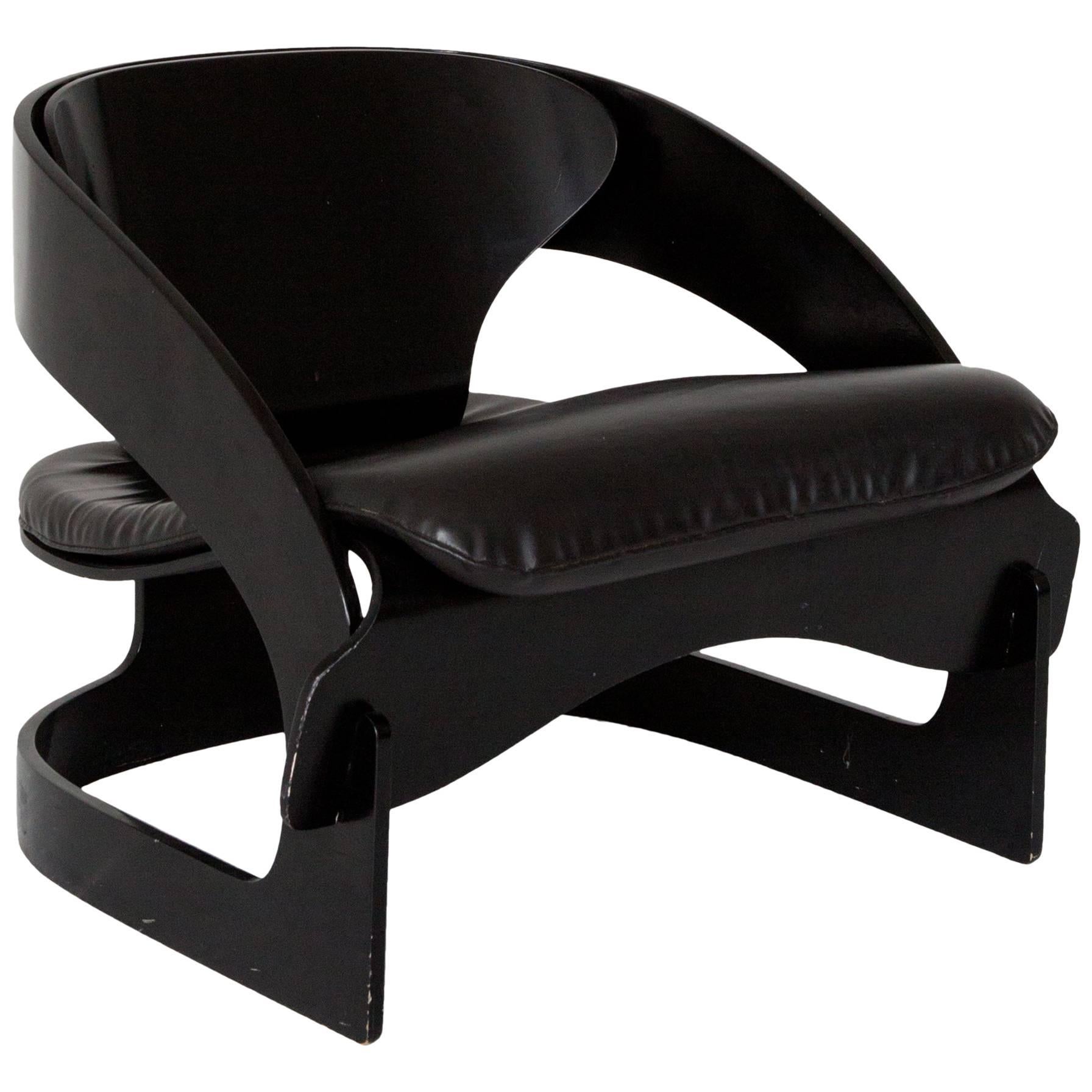 Joe Colombo Plywood Lounge Chair '4801'