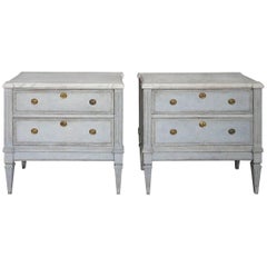 Pair of Swedish Neoclassical Two-Drawer Chests