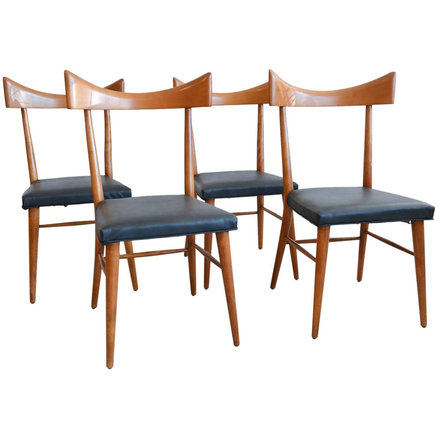 Paul McCobb Model 1534 Wingback Dining Chairs, Set of Four, circa 1955