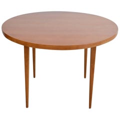 Paul McCobb Round Maple Dining Table with Two Extensions, circa 1955