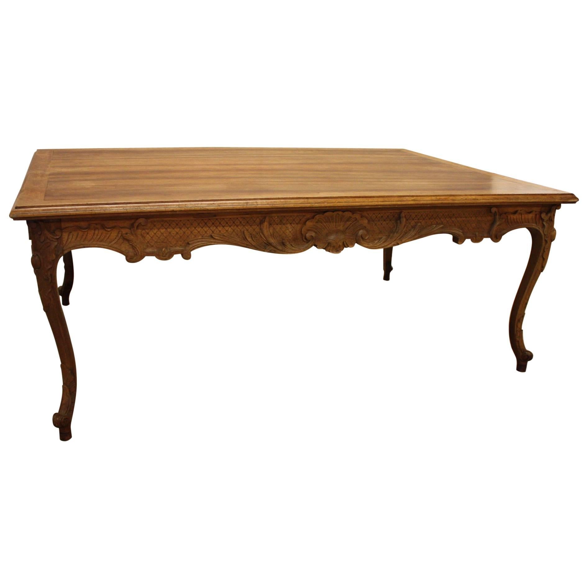 19th Century French Walnut Dining Table