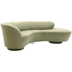 Vladimir Kagan for Directional Cloud / Serpentine Curved Sofa