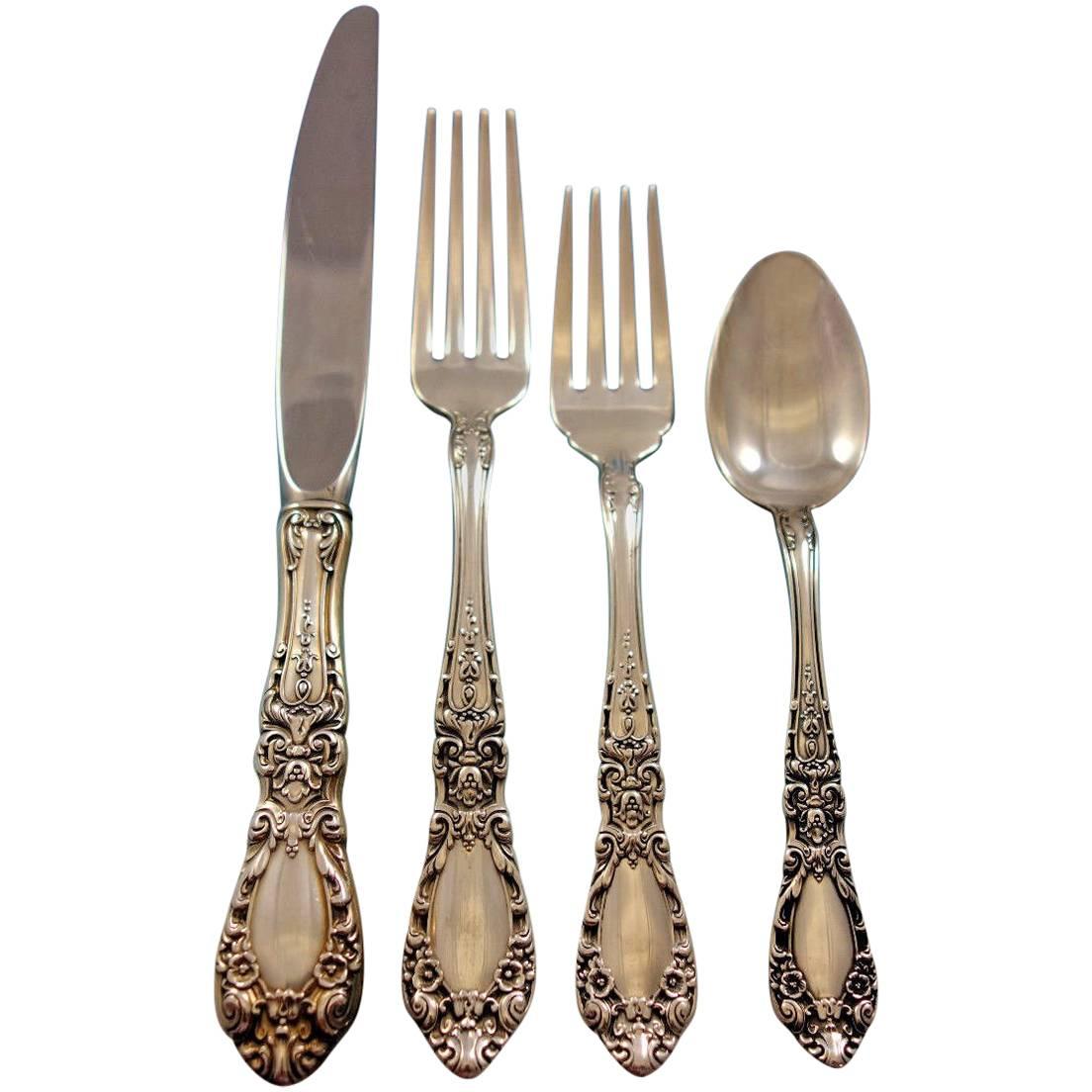Prince Eugene by Alvin Sterling Silver Flatware Set for 8 Service 32 Pieces