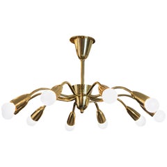 Spider Sputnik Ten-Arm Chandelier in the Style of Stilnovo 4