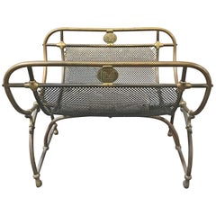 Antique Bronze Log Holder, circa 1850