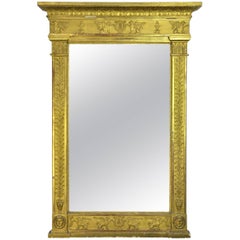 Early 19th Century French Empire Gilt Mirror 1