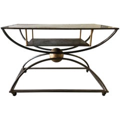 Graphic Postmodern Steel Table 2