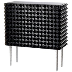 Black Lacquered Cabinet by Italian Architect Paolo Buffa