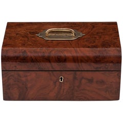 Burr Walnut Dome Top Jewelry Box 10