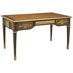 Louis XVI Style Parquetry Bureau Plat after Riesener, French, circa 1870 4
