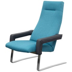 1970s Cantilever Chair, Professionally Reupholstered 10