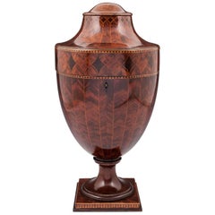 Georgian Mahogany Cutlery Urn / Knife Box