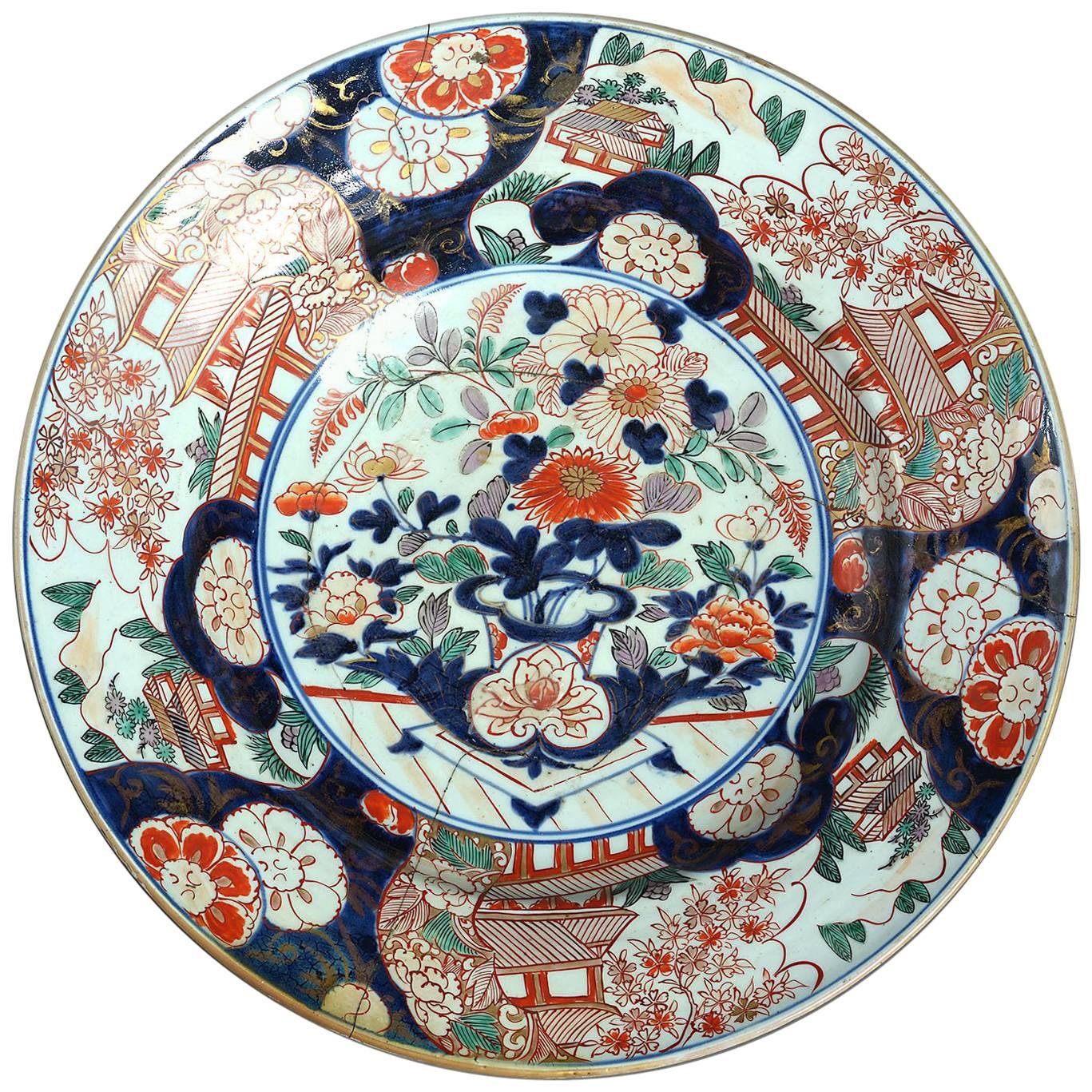 Large-Scale 18th Century Imari Charger