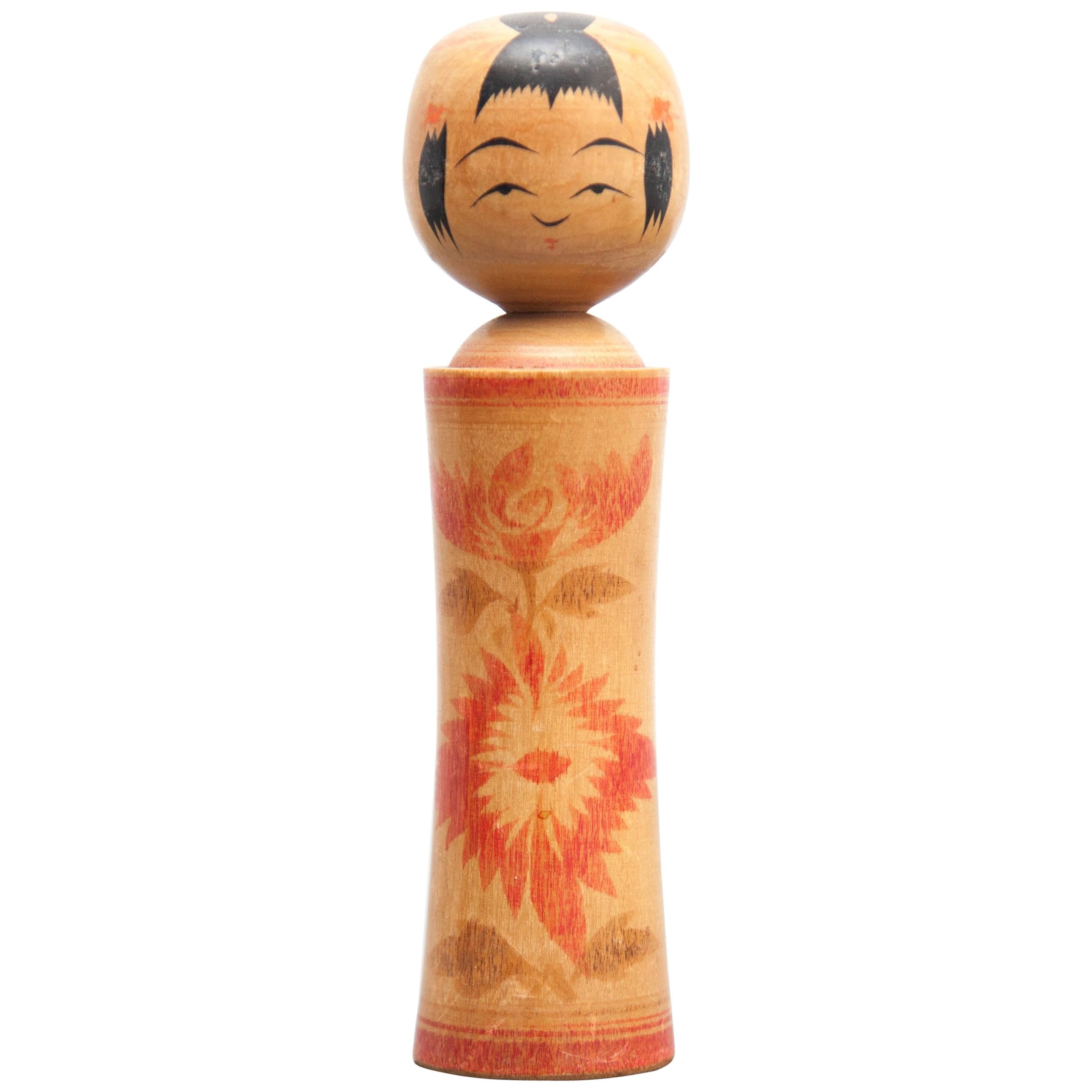 Naruko Kokeshi Japanese Wood Doll - Free Shipping
